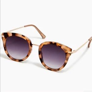 J Crew Mixed Media Oversized Mirrored Sunnies